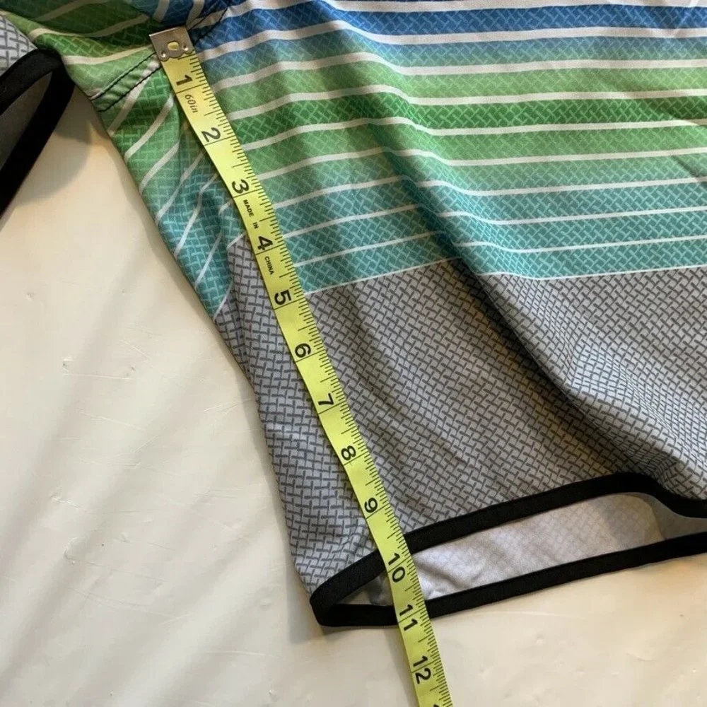 Wave Zone Board Shorts Swim Trunks Men‎ Large Built In Brief Striped Stretch NEW